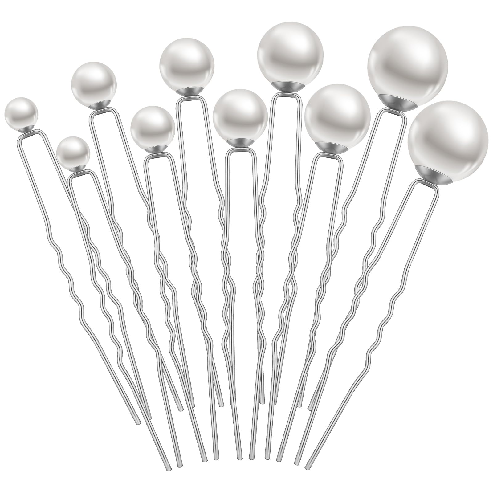 juinte front packaging showing 48 pearl hair pins and organized presentation