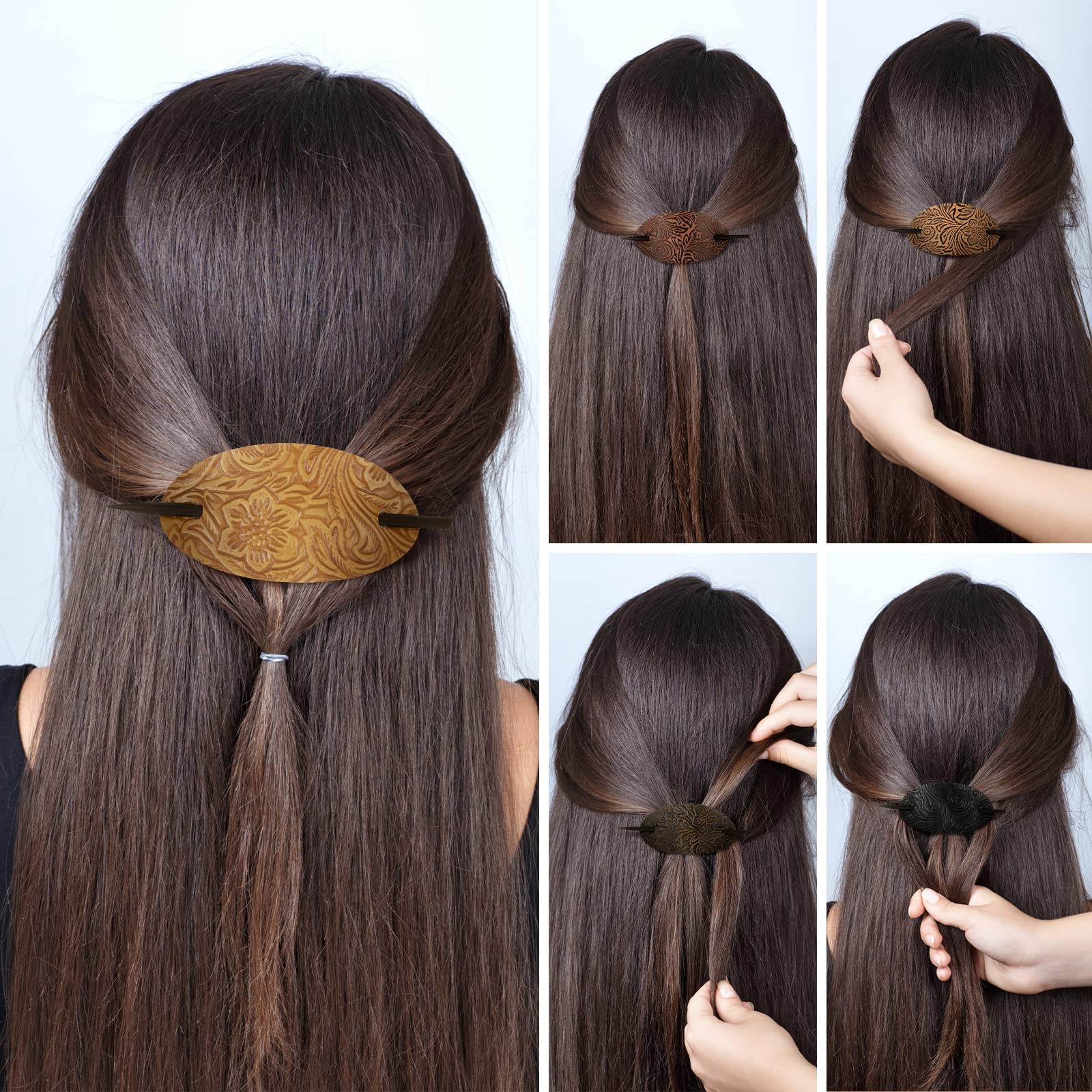 juinte hand holding barrette for scale showing size fit for most heads