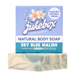 JUKEBOX front packaging showing Sky Blue Malibu scent and benefits