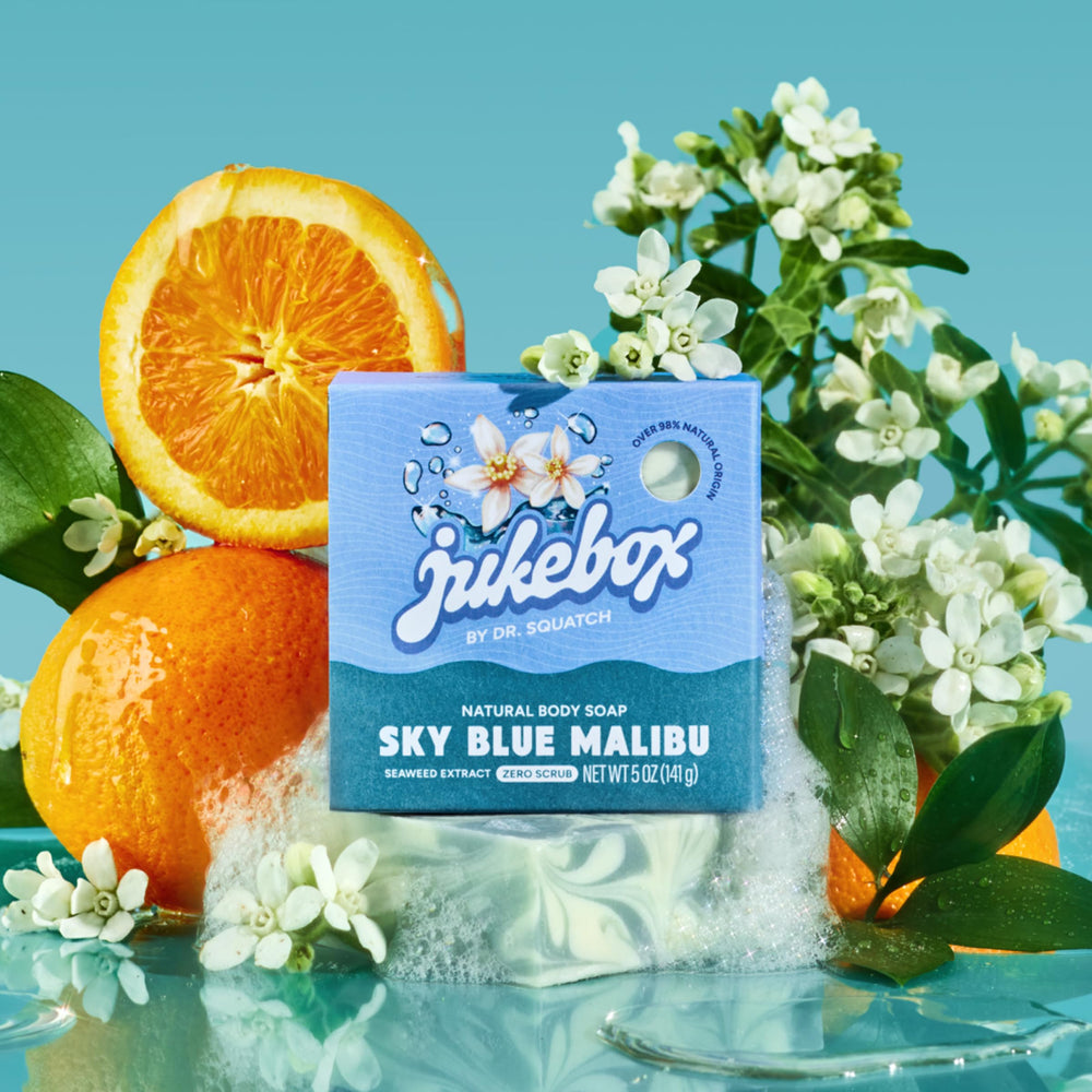 JUKEBOX bar producing lather in shower illustrating effective cleansing