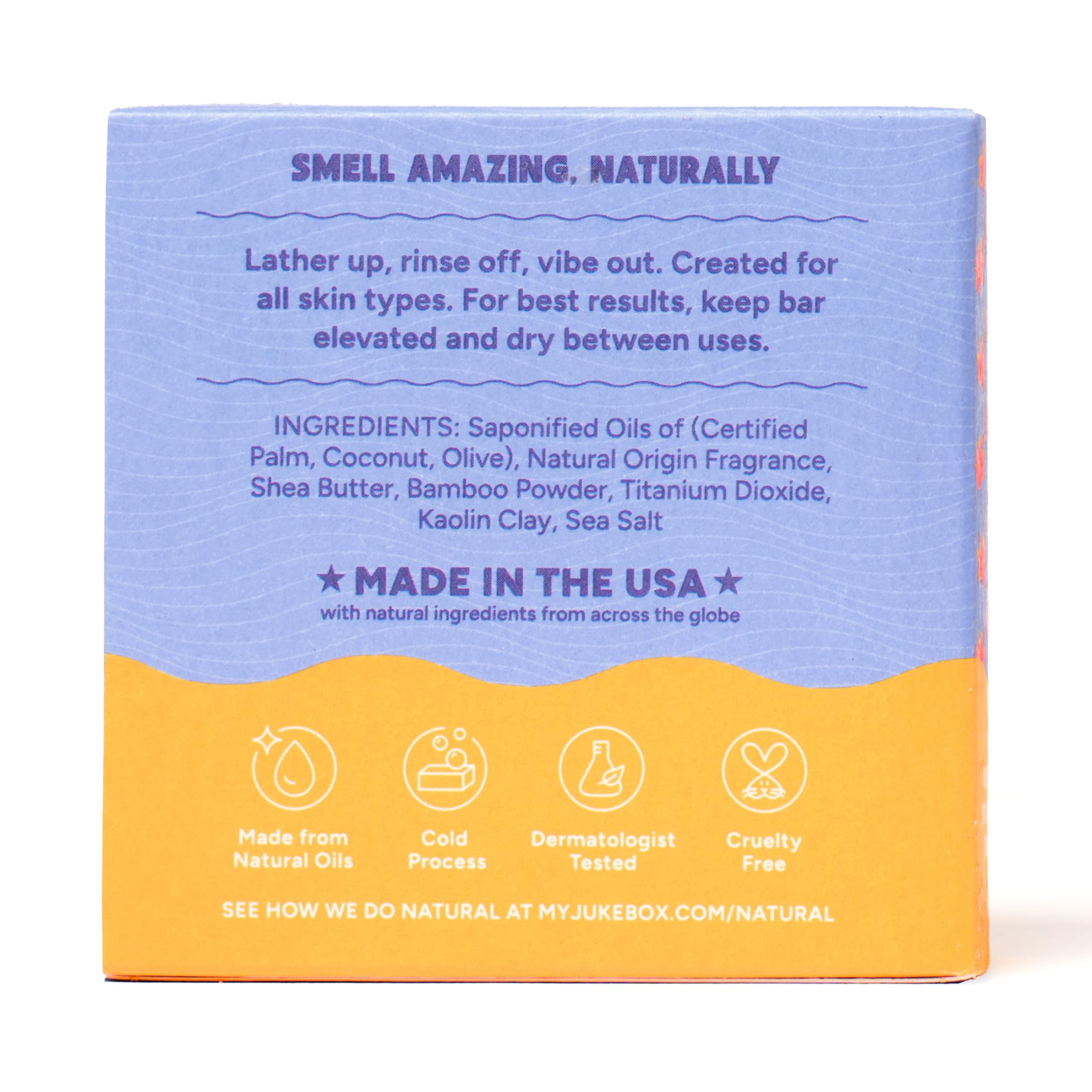 JUKEBOX label closeup showing natural formula and ingredient clarity