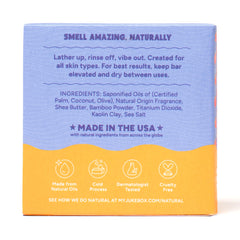 JUKEBOX label closeup showing natural formula and ingredient clarity
