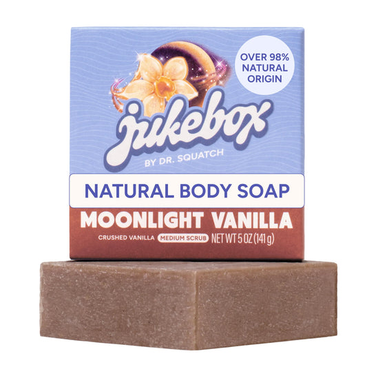 JUKEBOX front bar showing Moonlight Vanilla scent and clean design benefits