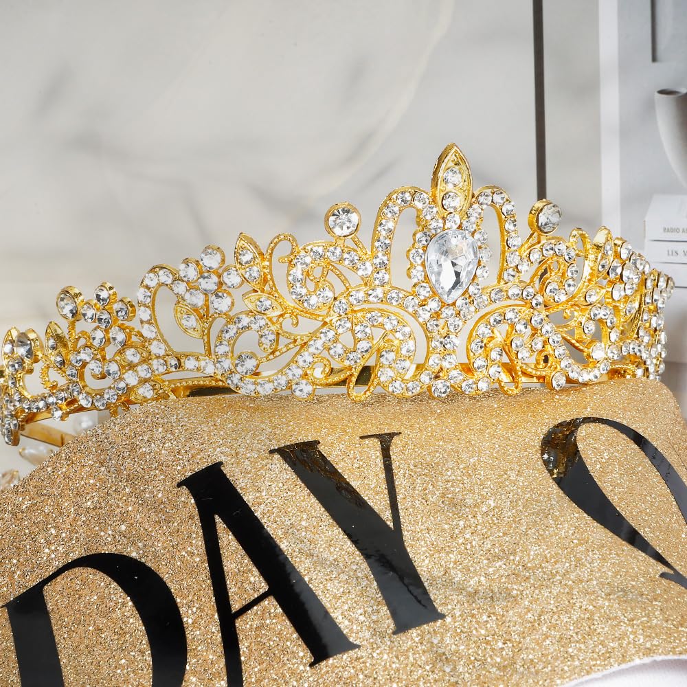 Jukeios sash and crown worn at party showing celebratory standout effect
