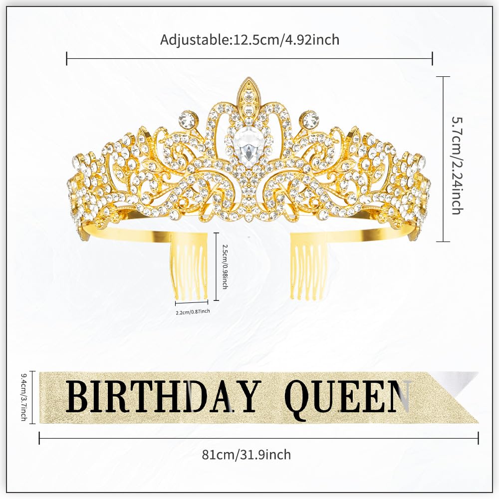Jukeios sash and crown next to ruler showing scale and adjustable length