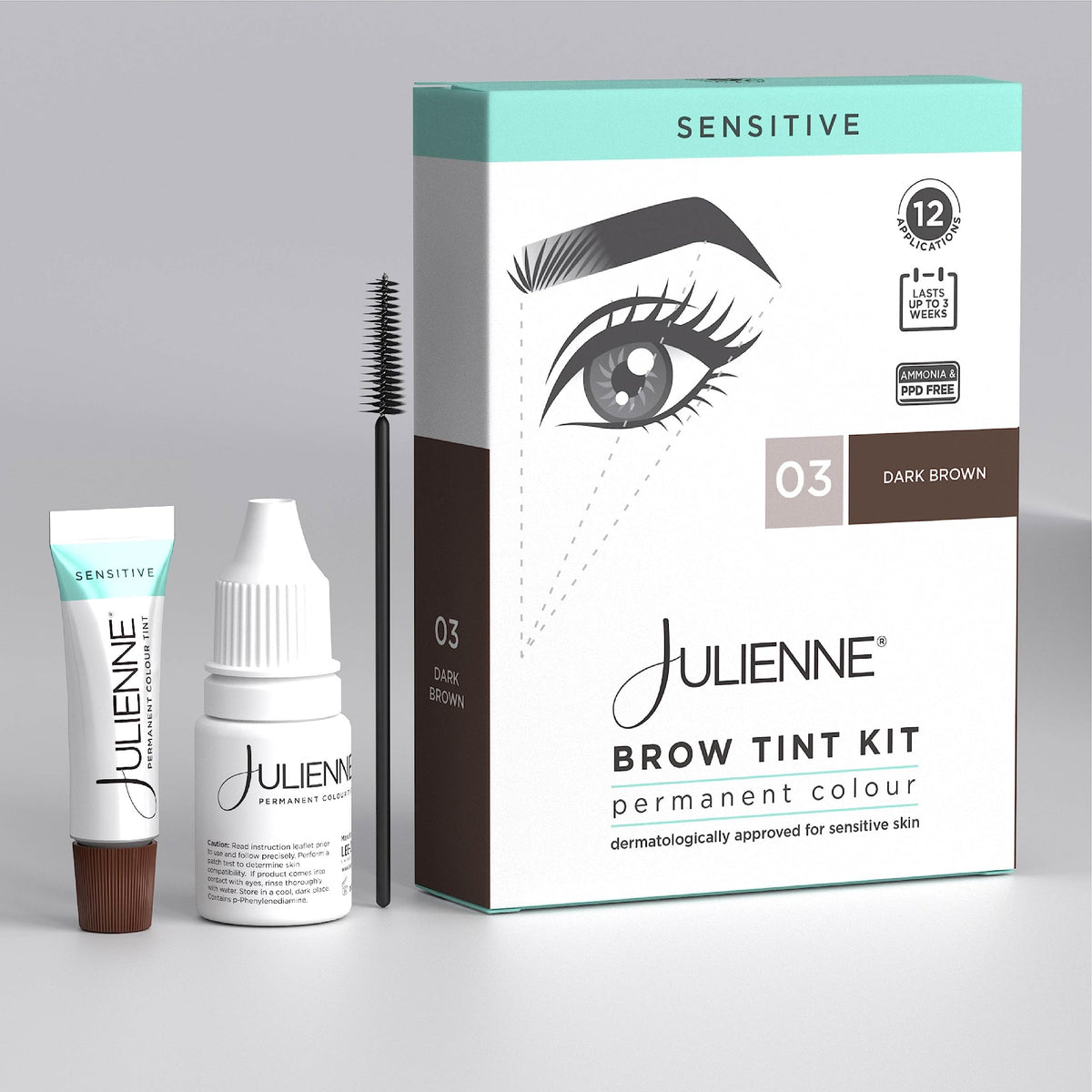 Julienne kit front view showing packaging and benefit of all-in-one kit
