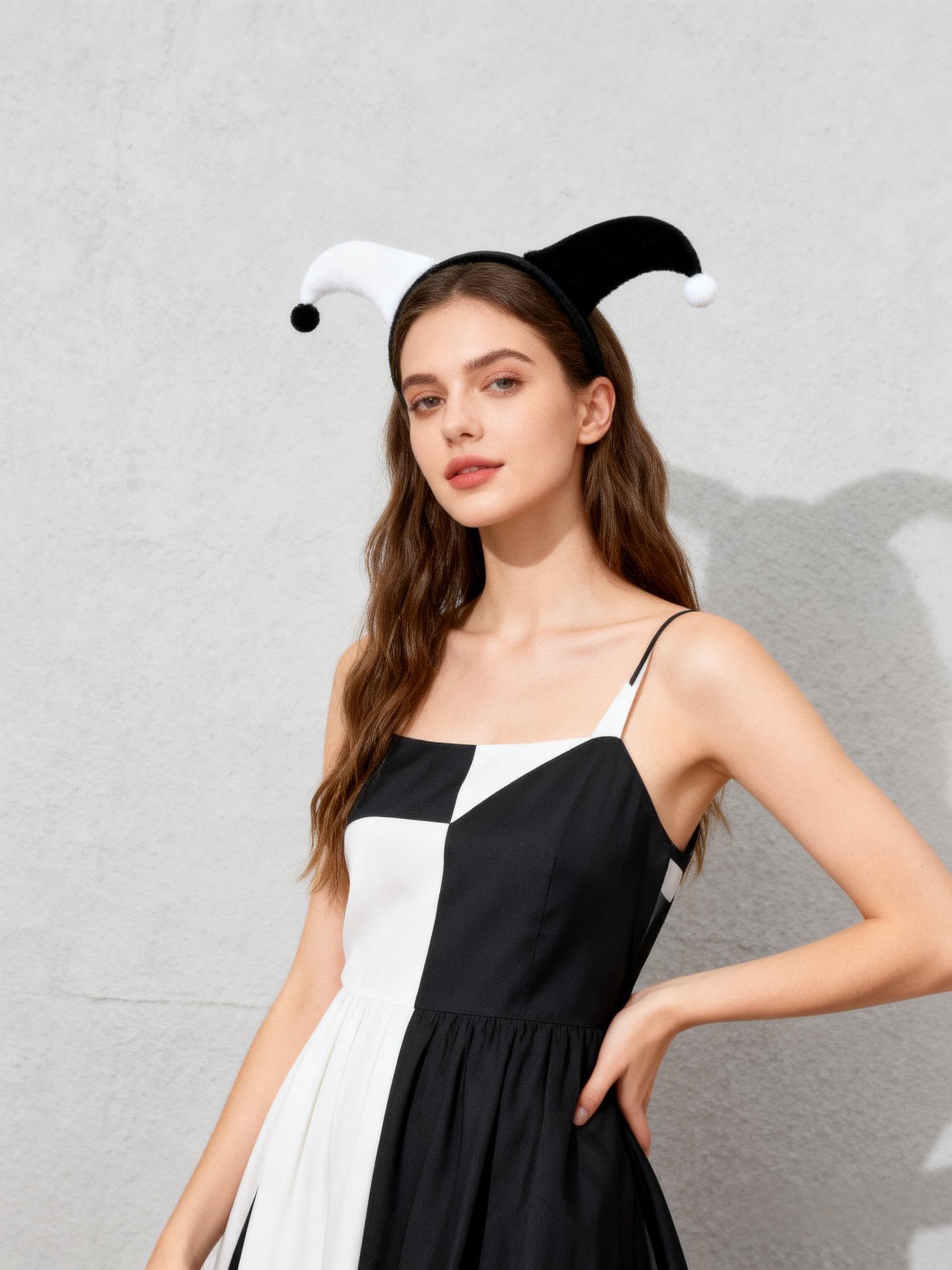 June Bloomy headband next to ruler shows one-size fit and compact storage
