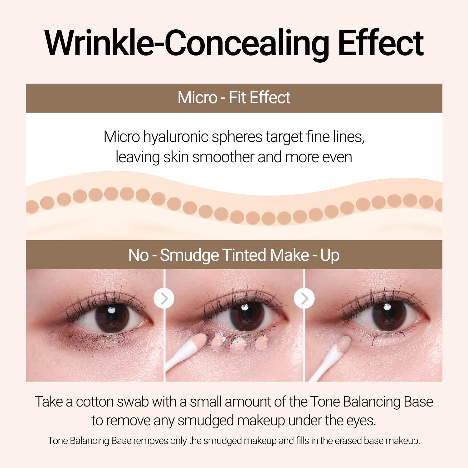 JUNG SAEM MOOL swatch on hand demonstrating tone-balancing effect and natural blending benefit