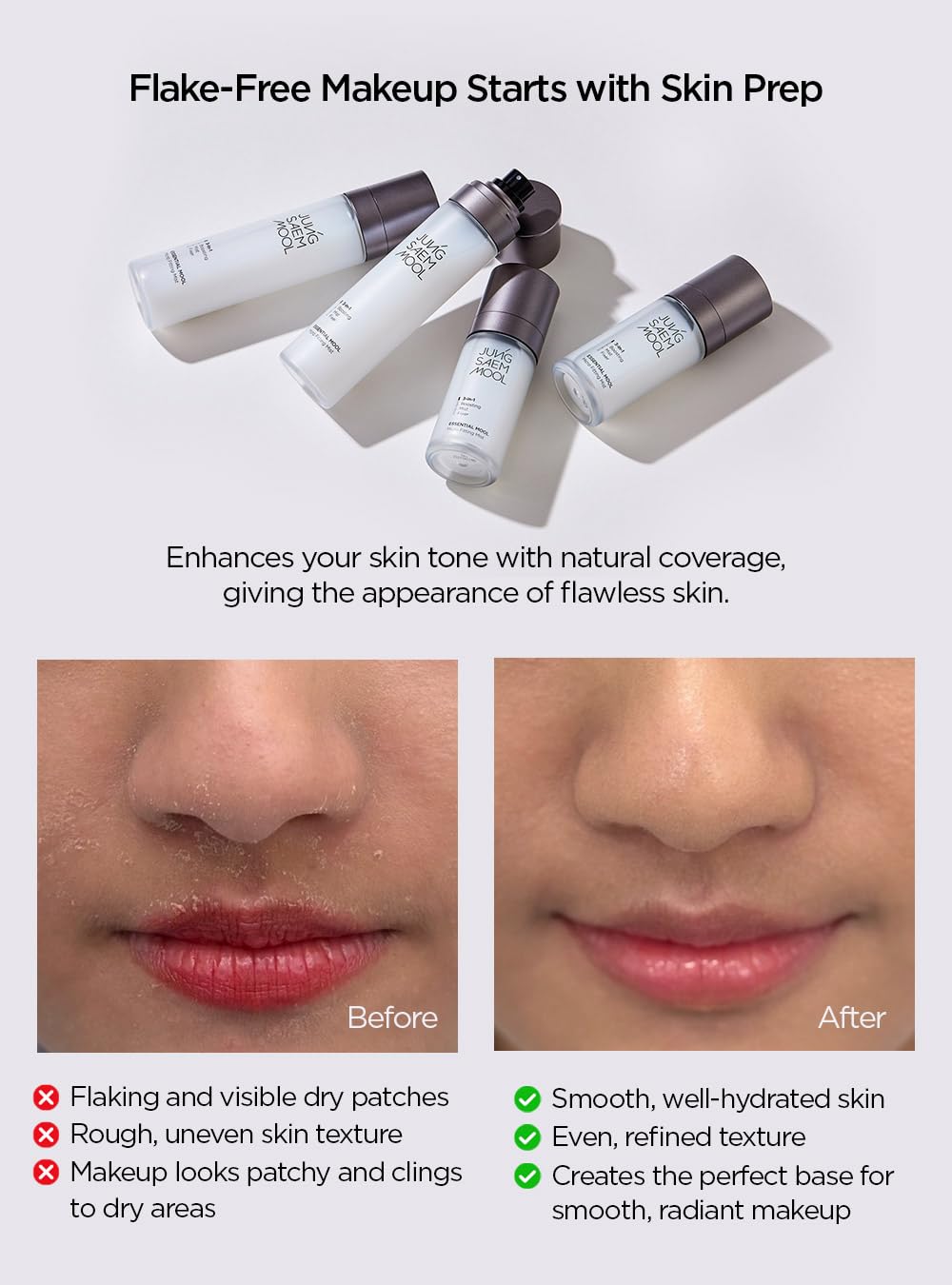 JUNG SAEM MOOL bottle label detail highlighting thermal spring water ingredient benefits