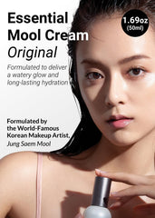 JUNG SAEM MOOL cream texture close-up highlighting fast-absorbing, dewy finish