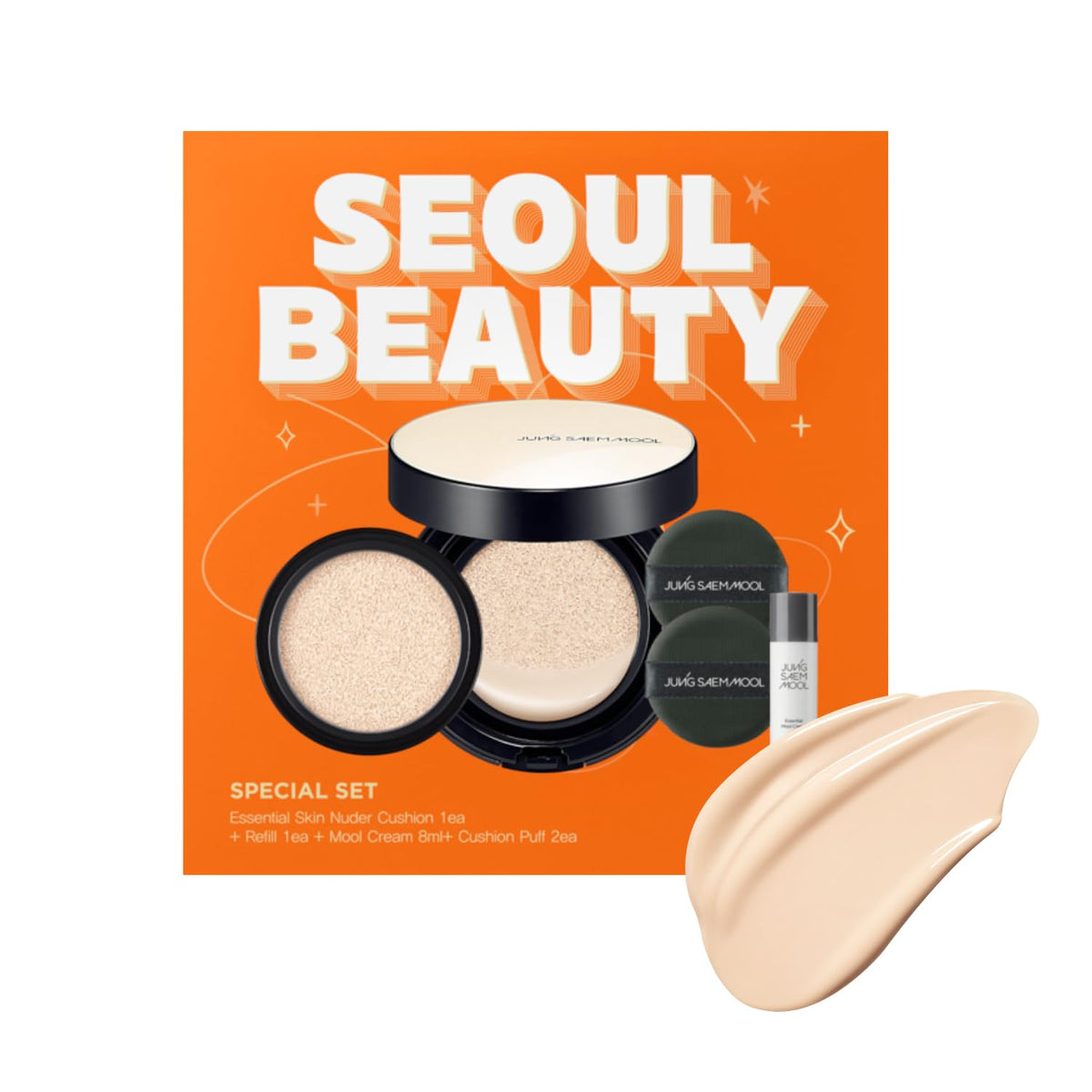 JUNG SAEM MOOL compact front view shows sleek design and easy portability benefit