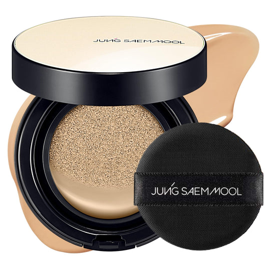JUNG SAEM MOOL compact front view showing sleek packaging and brand benefit