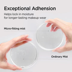 JUNG SAEM MOOL mist sprayed over finished makeup to lock look and reduce creasing