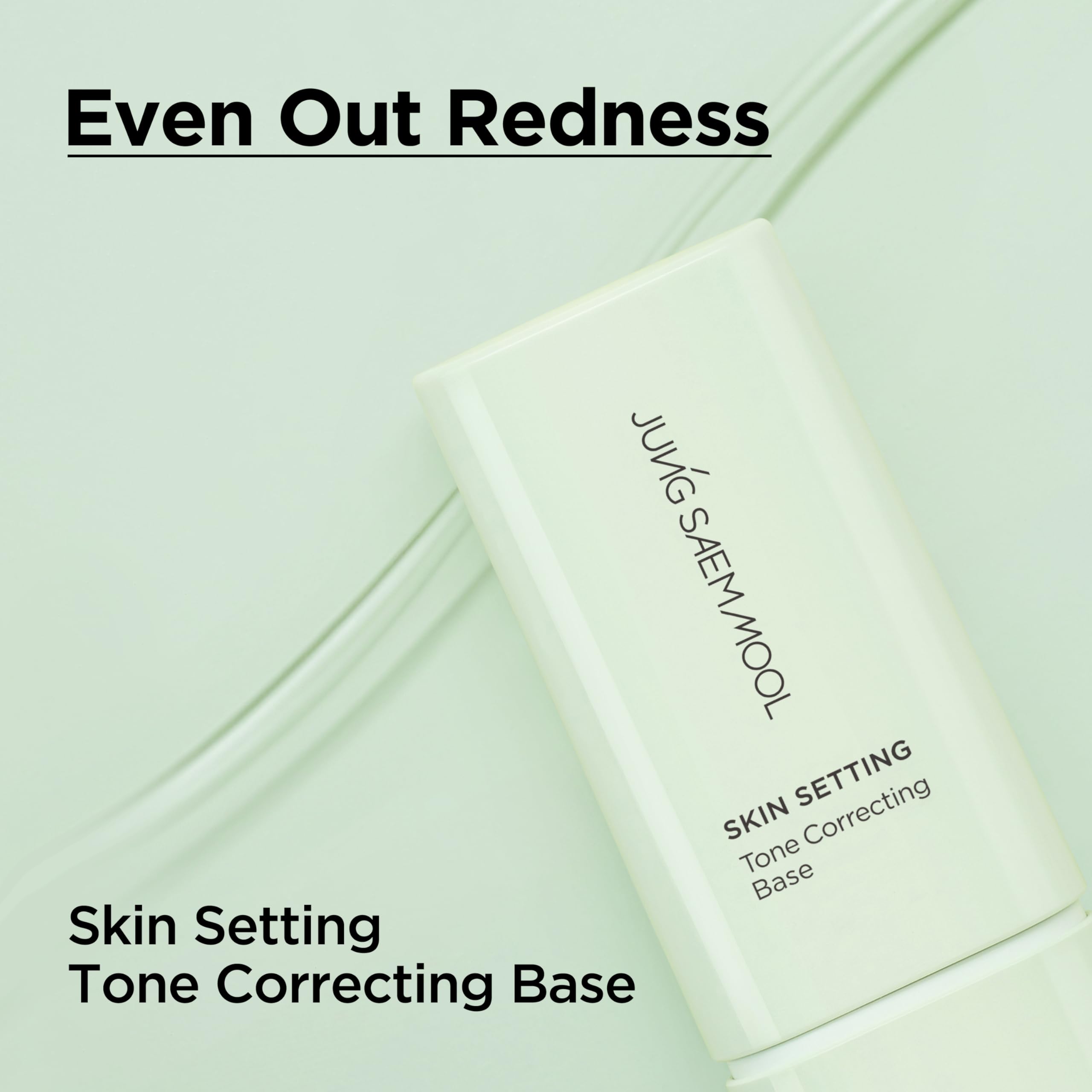 JUNG SAEM MOOL close-up texture of green cream for redness correction