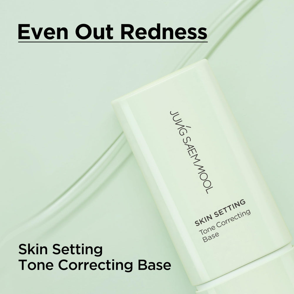 JUNG SAEM MOOL close-up texture of green cream for redness correction