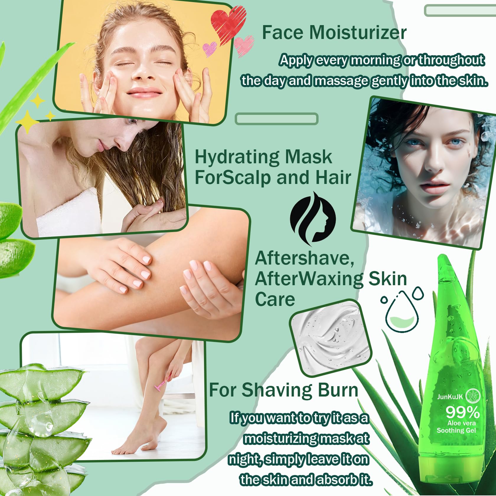 JunKuJK ingredients label close-up showing transparency and purity information
