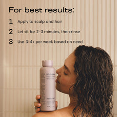 Jupiter being applied to scalp focusing targeted relief and reduced flakes