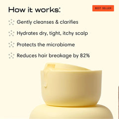 Jupiter shampoo lather texture close-up demonstrating gentle foam