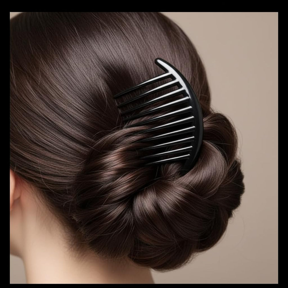 Juroicessry clip used in half-up hairstyle for quick styling benefit