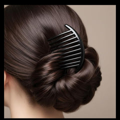 Juroicessry clip used in half-up hairstyle for quick styling benefit