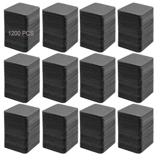 Jusbuya front packaging showing 1200 black lint-free wipes and bulk value benefit