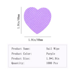 Jusbuya heart shape close-up texture highlighting lint-free absorbency