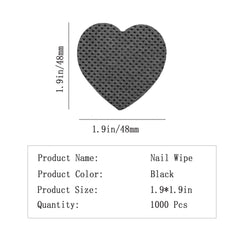 Jusbuya heart-shaped wipe close-up highlighting soft shape and precision