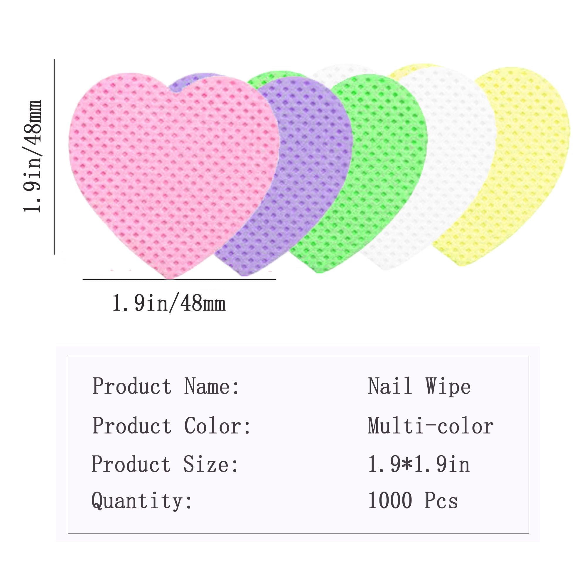 Jusbuya texture close-up of heart-shaped wipe showing soft absorbent fabric benefit