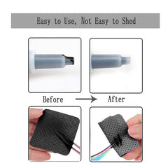 Jusbuya wipe on hand removing polish showing precise cleaning and fiber-free finish