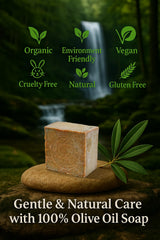 JUSIZA soap cut side detail revealing handmade layers and natural ingredient transparency benefit