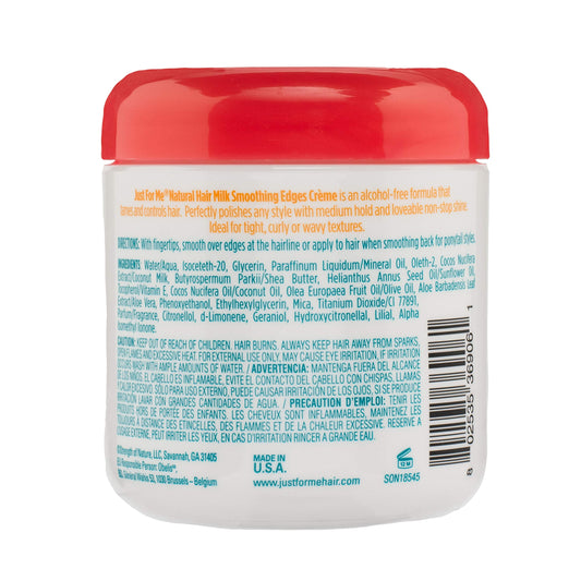 Just For Me open crème texture on fingertip showing smooth, non-greasy consistency for easy smoothing
