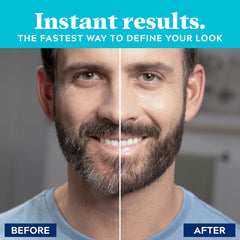 Just for Men close-up brush applicator demonstrating precise application