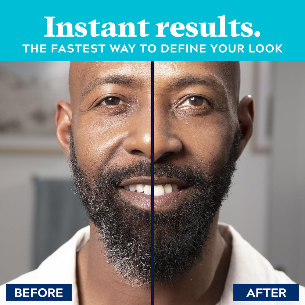 Just for Men brush applicator close-up showing precise application control