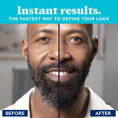 Just for Men brush applicator close-up showing precise application control