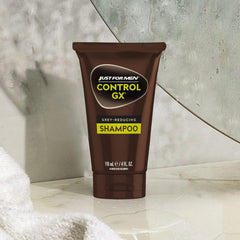 Just for Men Control GX placed on bathroom shelf suggesting simple daily grooming routine