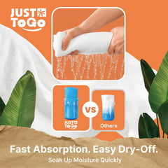 Just To Go single individually wrapped packet highlighting hygiene and portability