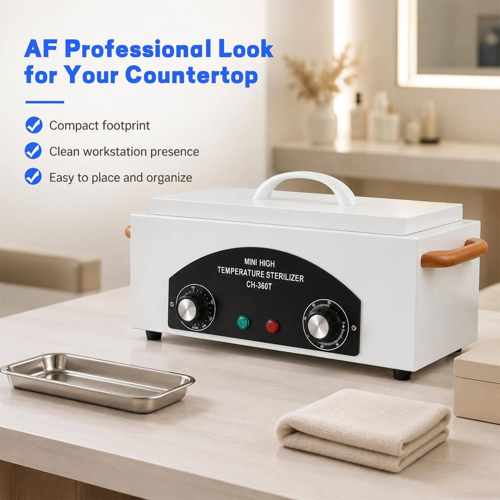 JUSTHERE autoclave in salon use sterilizing nail and metal tools efficiently