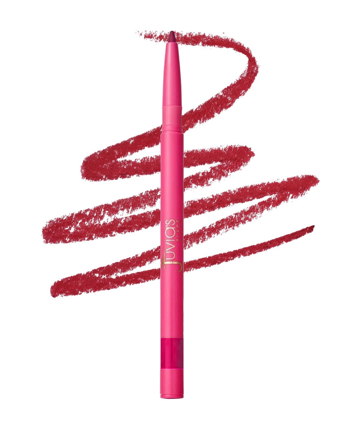 Juvia's Place front view showing pencil and rich Wine color benefit of precision