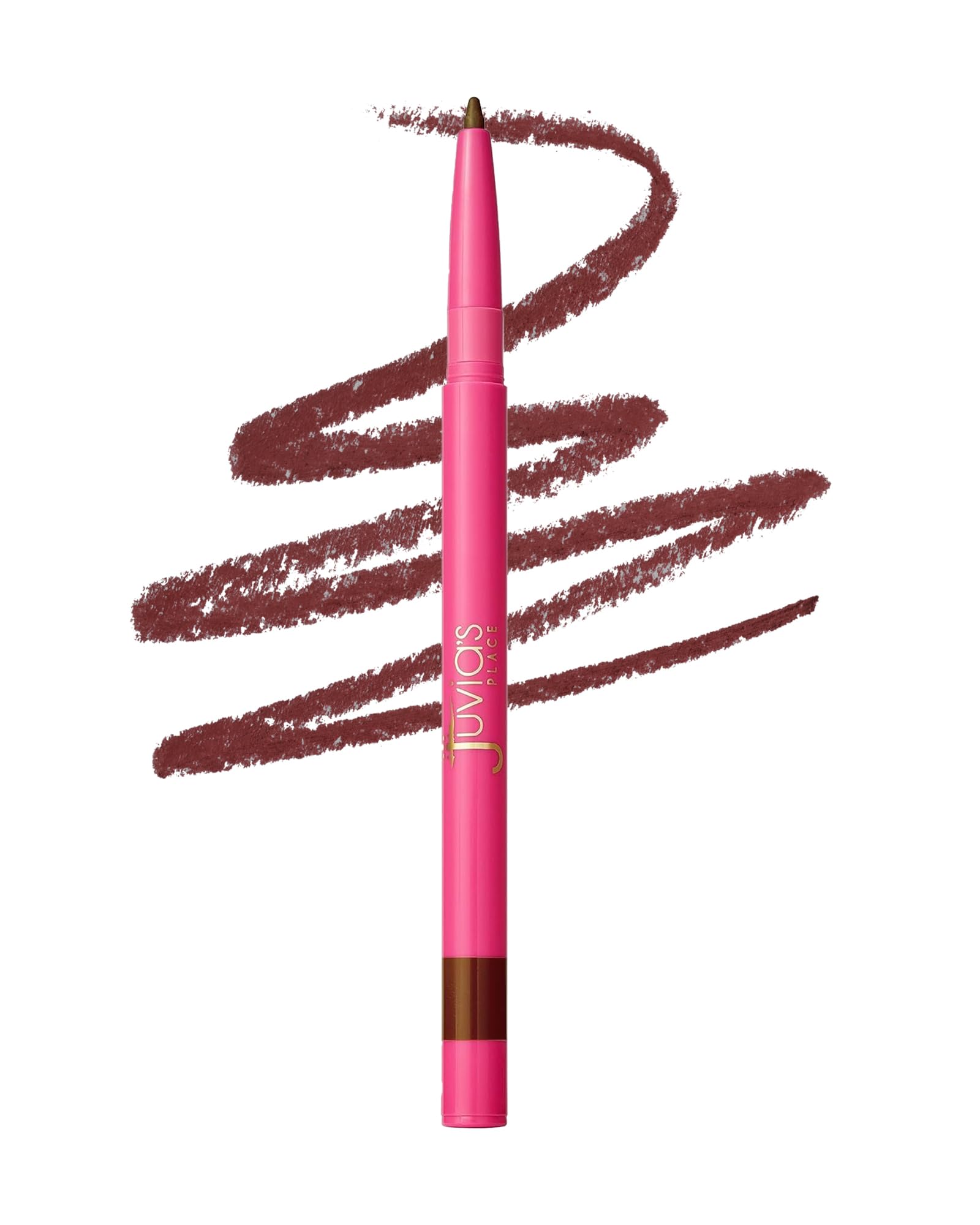 Juvia's Place front packaging showing Cocoa Latte liner and brand benefit