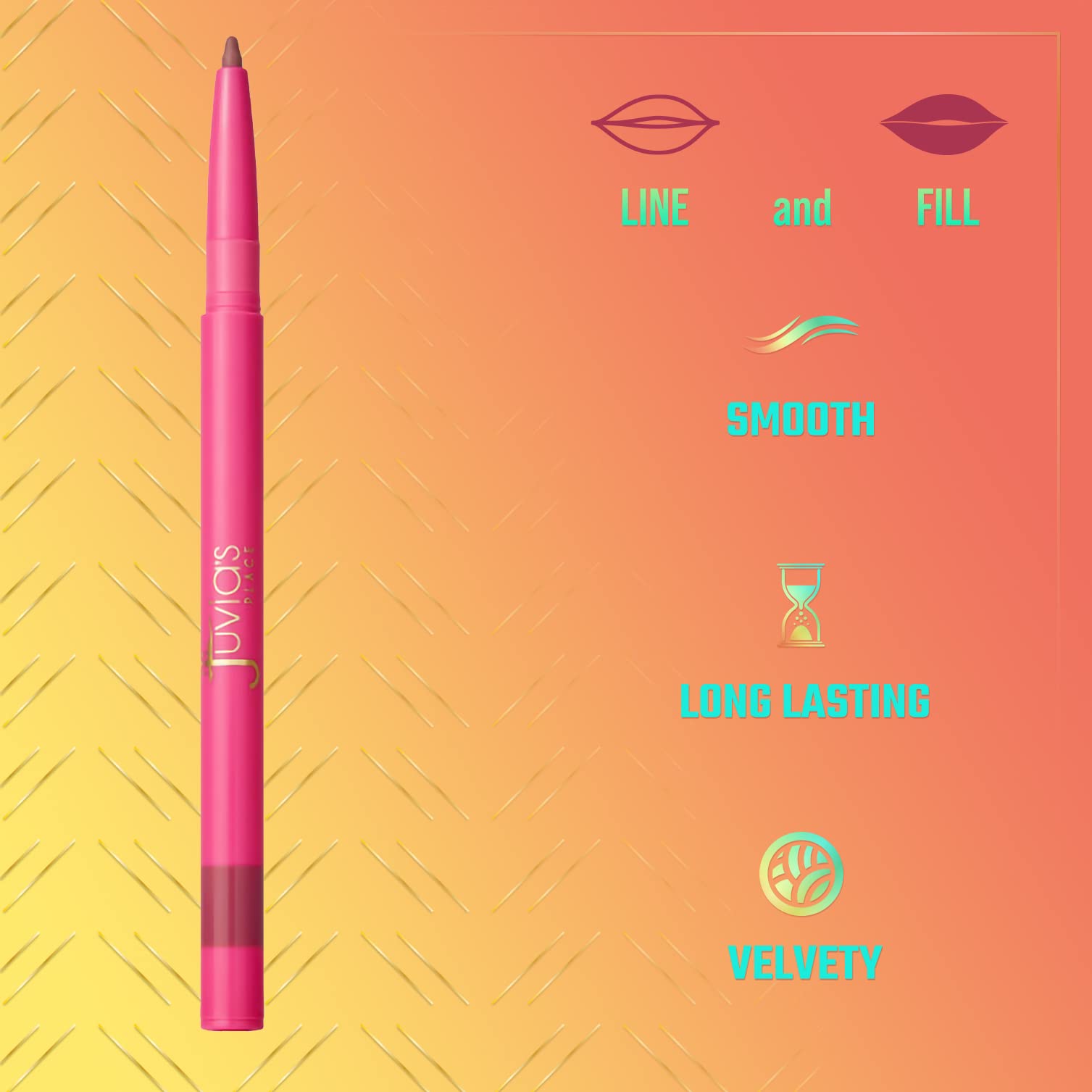 Juvia's Place closeup of retractable tip highlighting precise application benefit