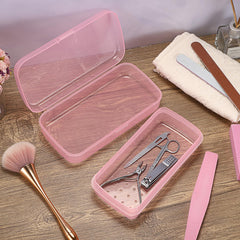 JUXYES compact tray inside beauty bag showing travel-friendly portability benefit