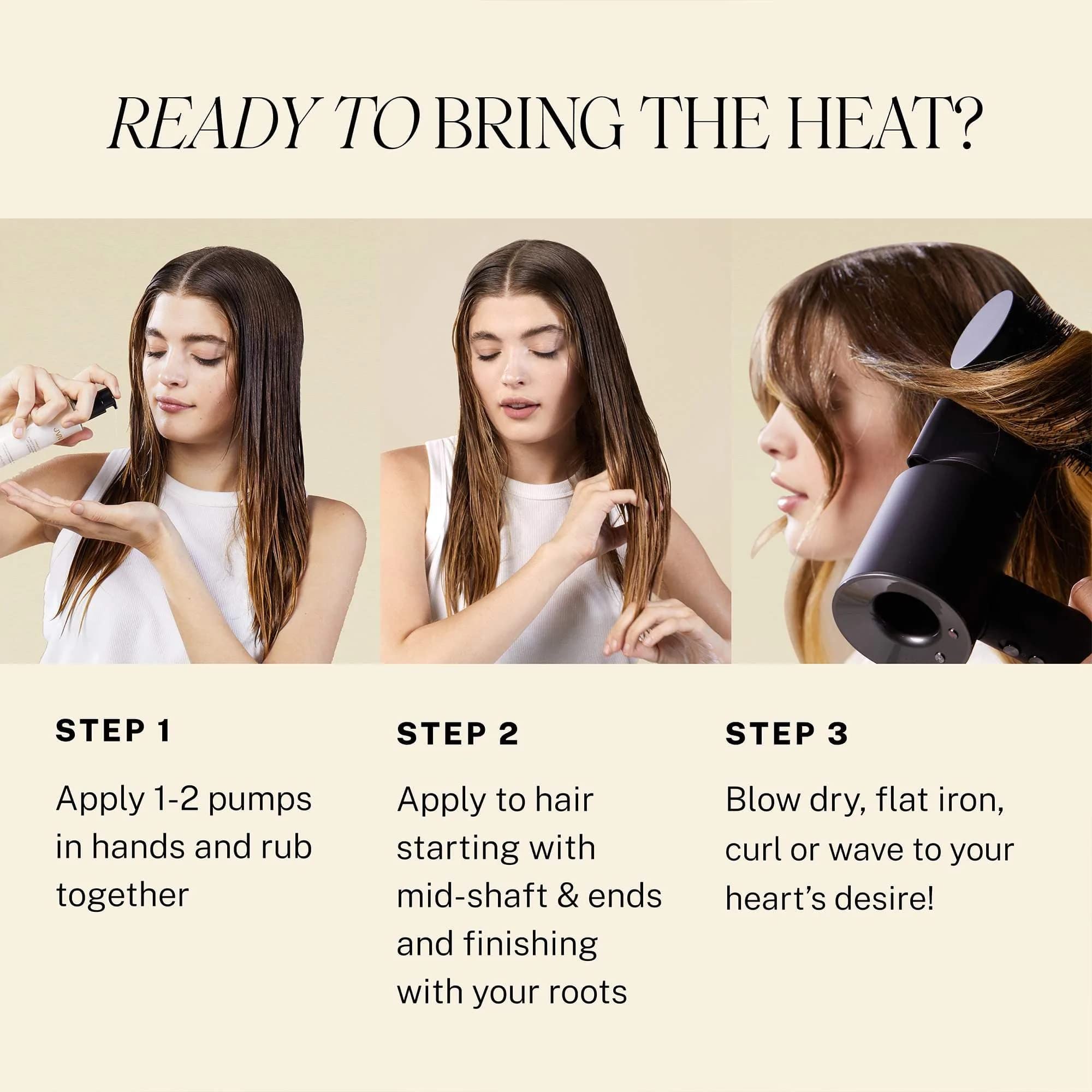JVN before and after hair shot highlighting smoother, more controlled blowout
