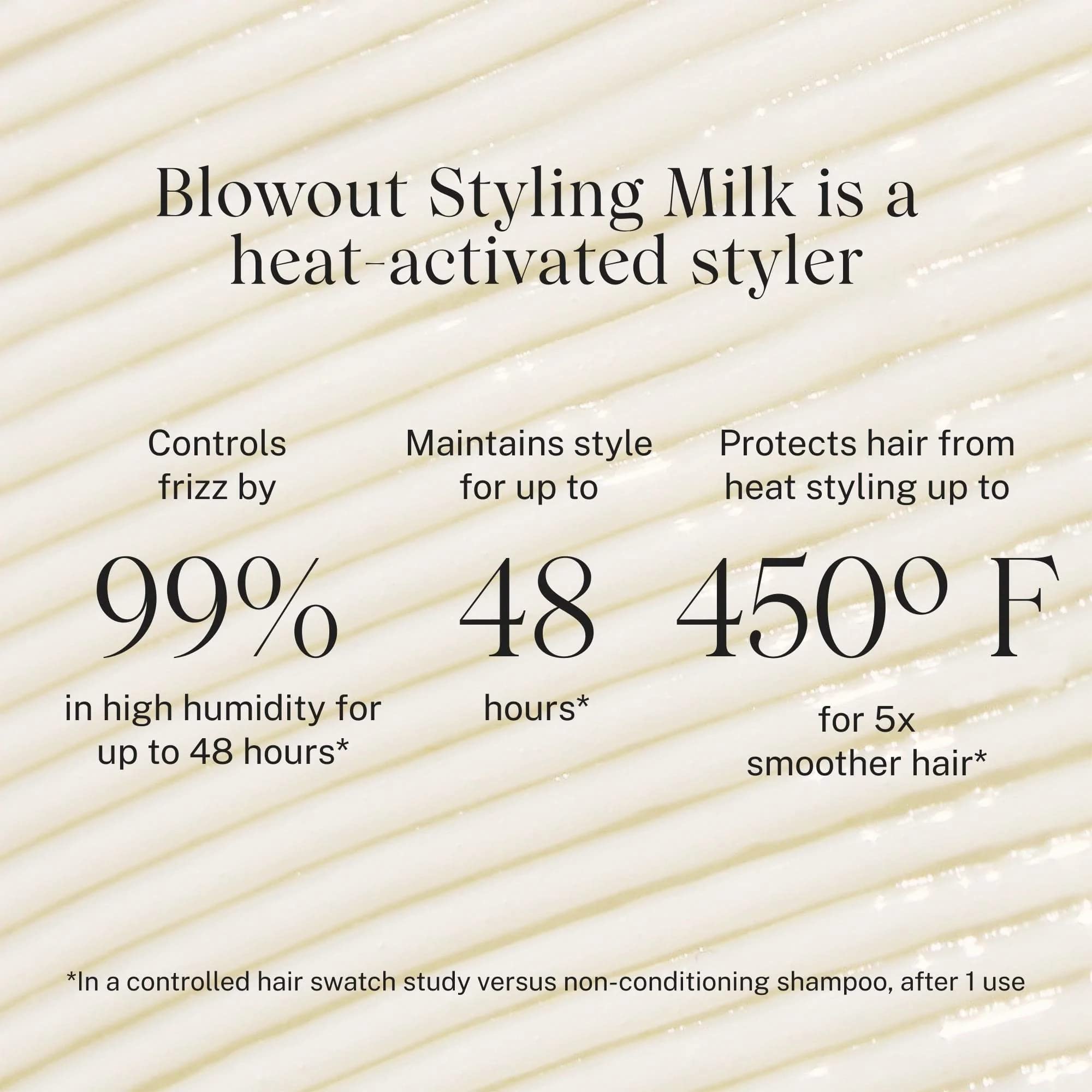 JVN close-up of creamy milk texture showing lightweight, quick-absorbing benefit