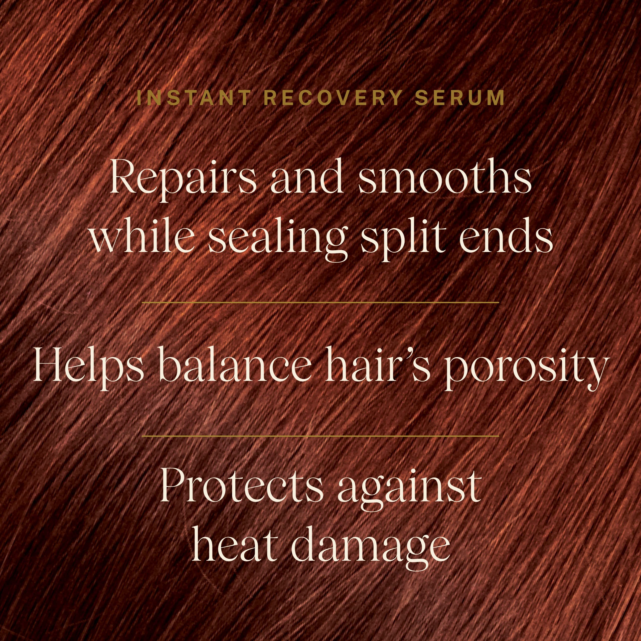 JVN serum application mid lengths and ends illustrating frizz control and heat protection while styling