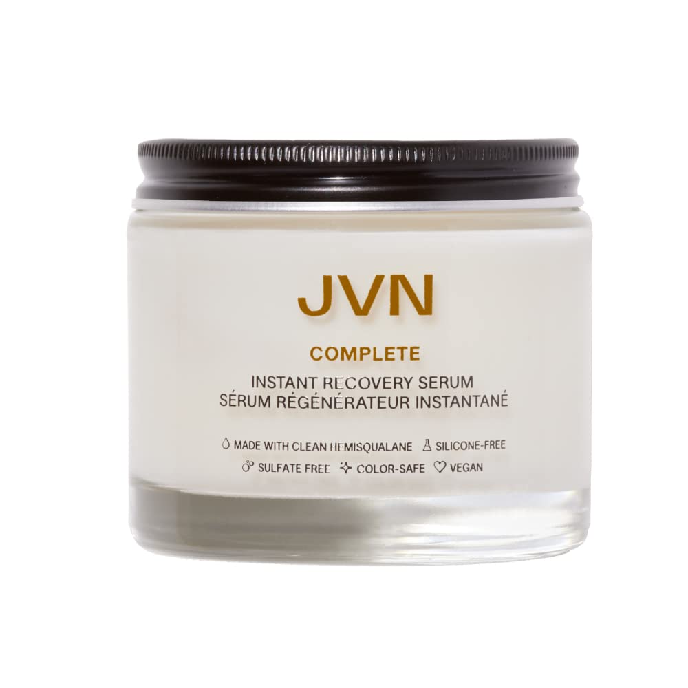 JVN serum front packaging shows bottle and readable label for quick identification and benefit