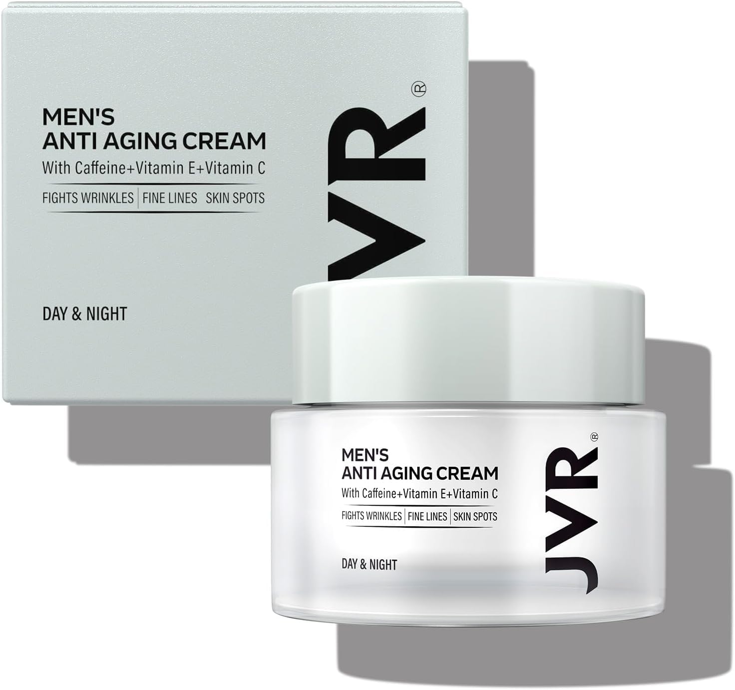 JVR before and after skin texture comparison showing improved smoothness benefit