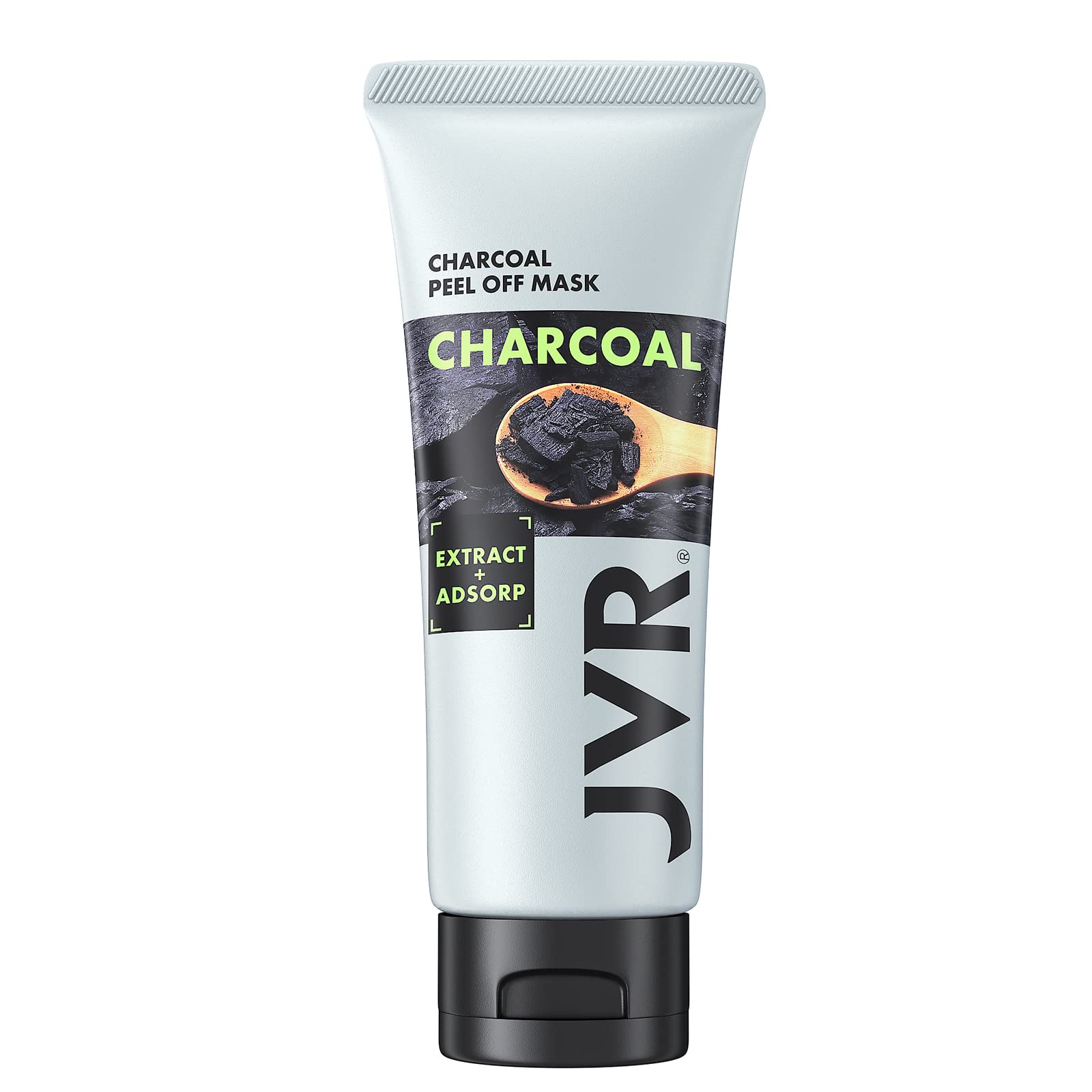 JVR tube front view showing branding and product benefit