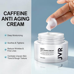 JVR jar open displaying smooth cream texture and fast absorption benefit