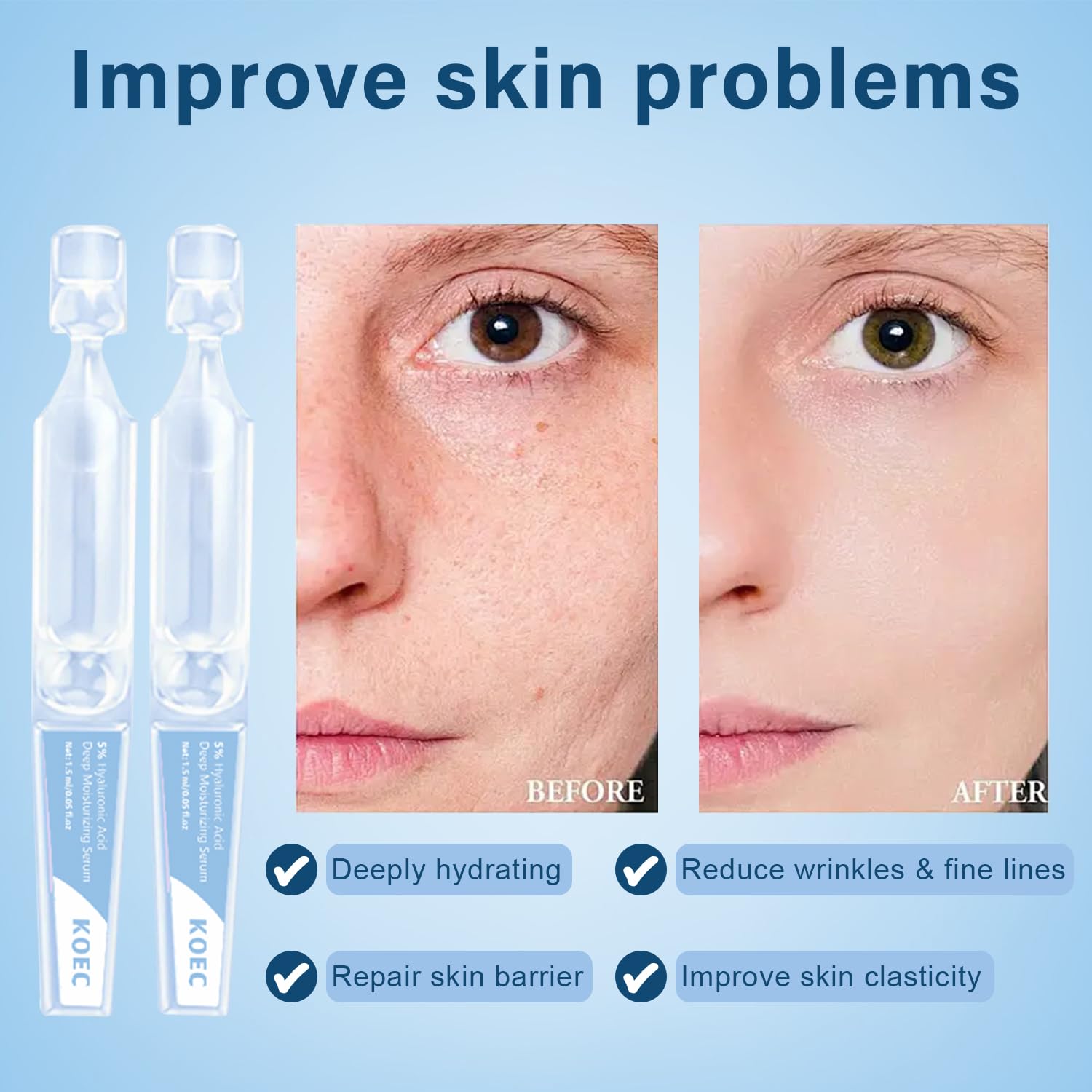 JX JIANGXIN serum texture drops demonstrating lightweight hydration