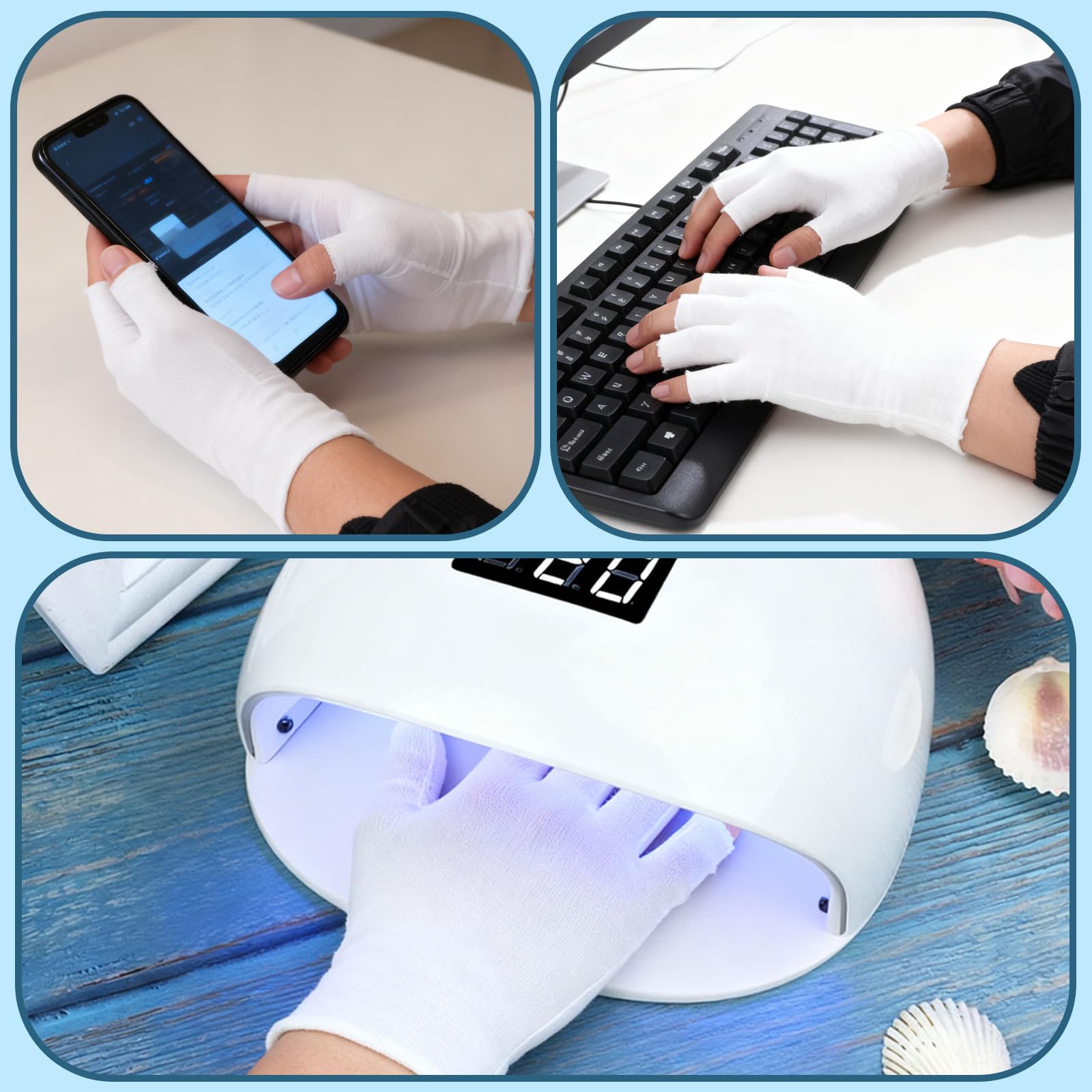 Jxiwfvl extended wrist cuff detail for slip-resistant coverage